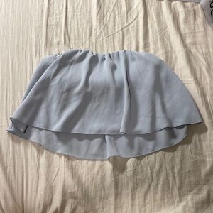 Aritzia light blue flowy tube top with sweetheart neckline